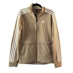 Adidas Cold RDY Trackstand Cycling Mens Jacket Beige Full Zip Small S Streetwear